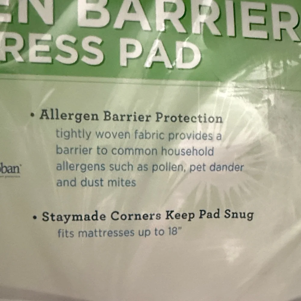 Serta Perfect Sleeper Allergen Barrier Mattress Pad